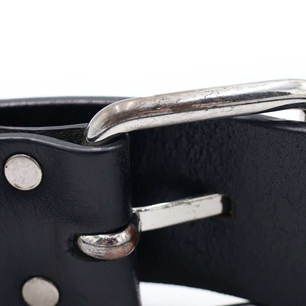 SUPREME(シュプリーム) 23SS Repeat Leather Belt リピート レザーベルト ブラック