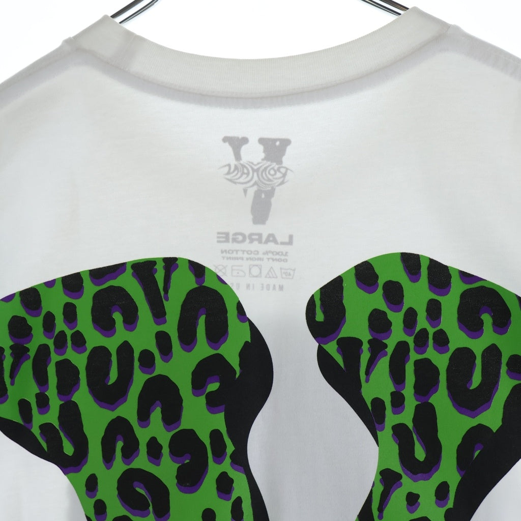 VLONE(ヴィーロン) Rodman Cheetah T-shirt デニスロッドマン ヒョウ柄 半袖Tシャツ カットソー ホワイト