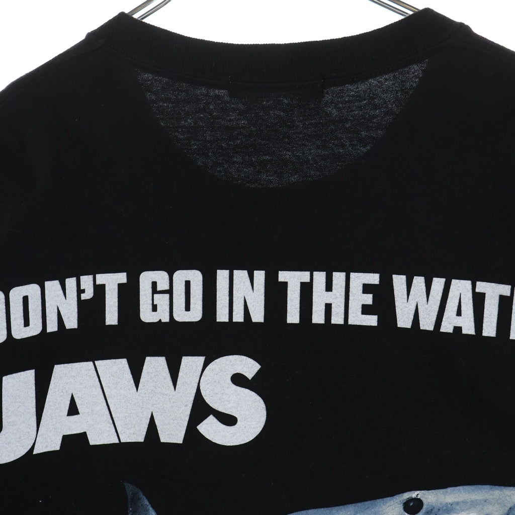 NO BRAND(ノーブランド) FLAGSTUFF フラグスタフ JAWS DONT GO TEE 半袖Tシャツ カットソー ブラック FS1716