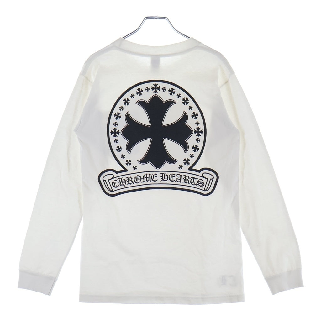 CHROME HEARTS(クロムハーツ) OLD L/S TEE オールド バックCHプラスプリント 長袖Tシャツカットソー ホワイト