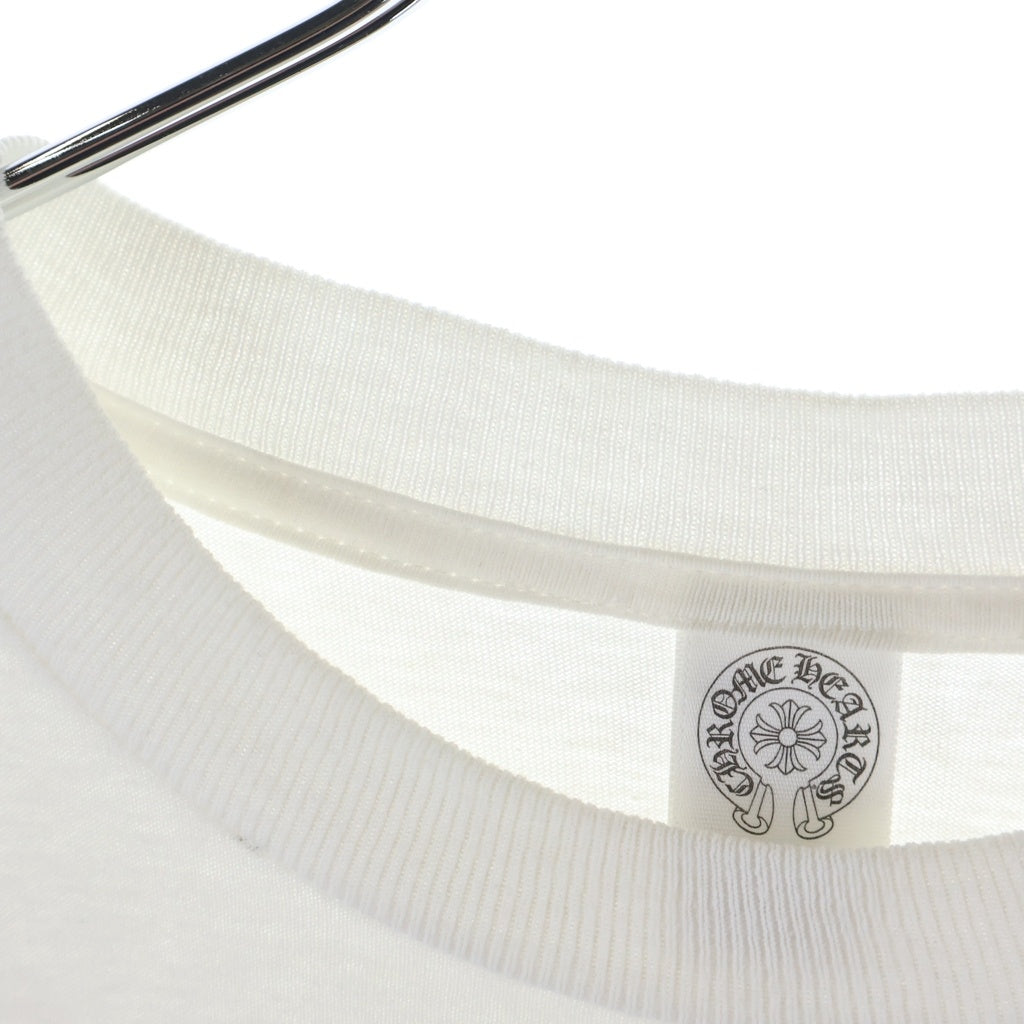 CHROME HEARTS(クロムハーツ) OLD L/S TEE オールド バックCHプラスプリント 長袖Tシャツカットソー ホワイト