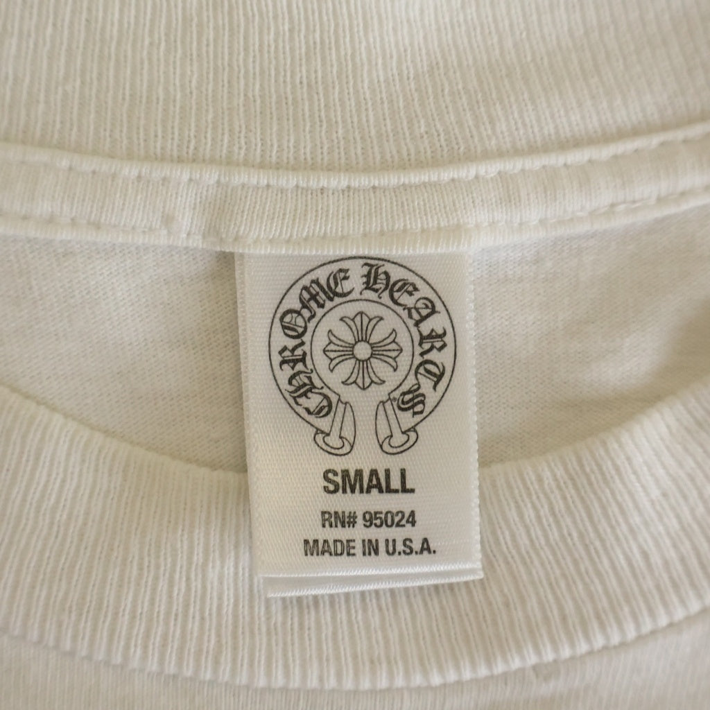 CHROME HEARTS(クロムハーツ) OLD L/S TEE オールド バックCHプラスプリント 長袖Tシャツカットソー ホワイト