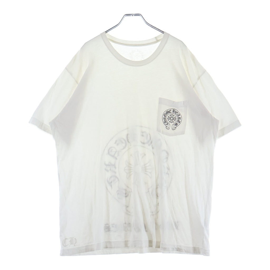 CHROME HEARTS(クロムハーツ) CH S/S LTD ロサンゼルス限定 バックホースシュープリント 半袖Tシャツカットソー ホワイト