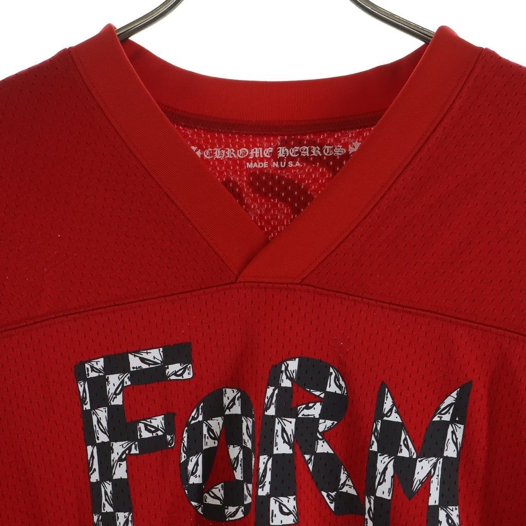 CHROME HEARTS(クロムハーツ) PPO FORM TEAM MESH WARM UP JERSEY TEE MATTY BOYプリントメッシュTシャツ レッド