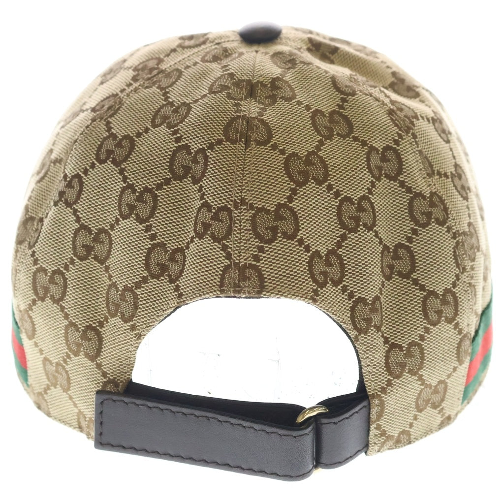 GUCCI(グッチ) GGキャンバス ベースボールキャップ ブラウン 200035