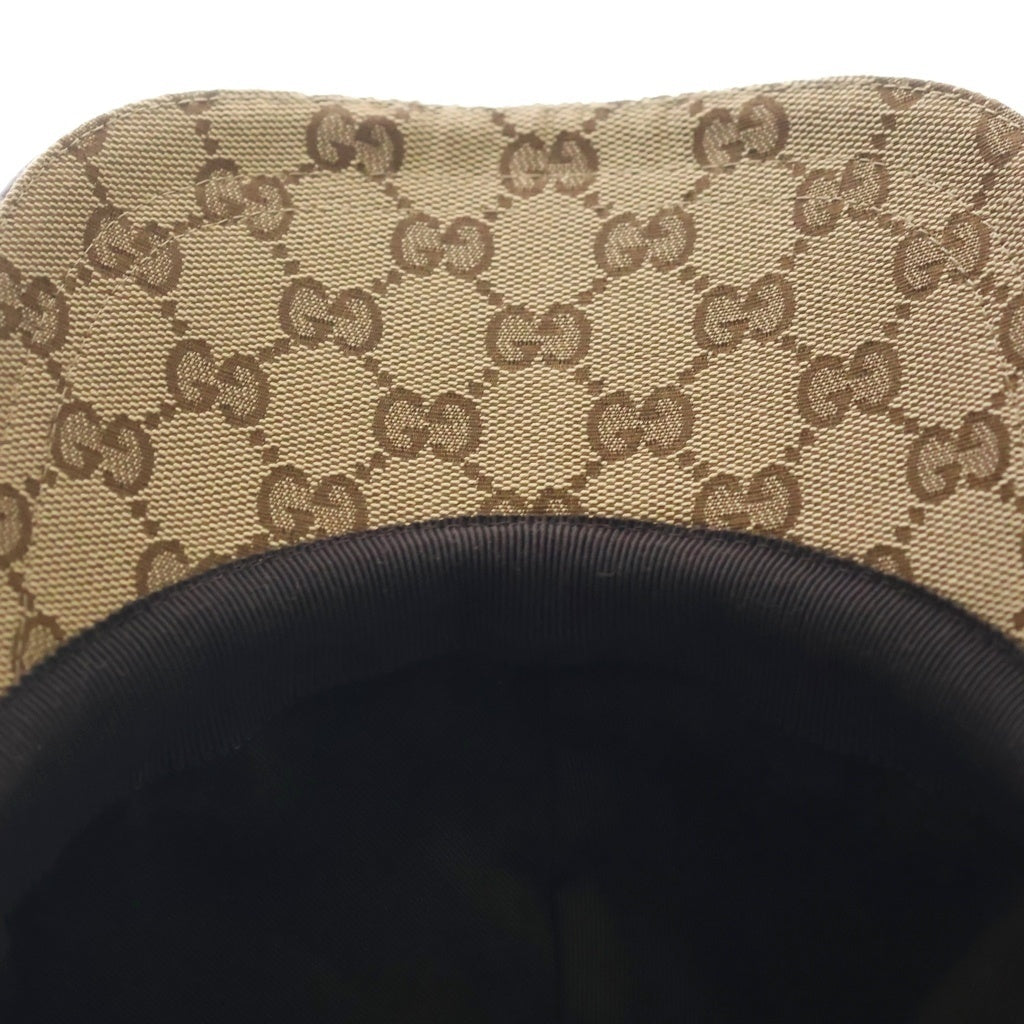 GUCCI(グッチ) GGキャンバス ベースボールキャップ ブラウン 200035