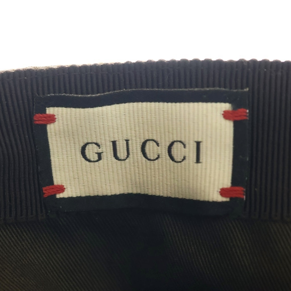 GUCCI(グッチ) GGキャンバス ベースボールキャップ ブラウン 200035