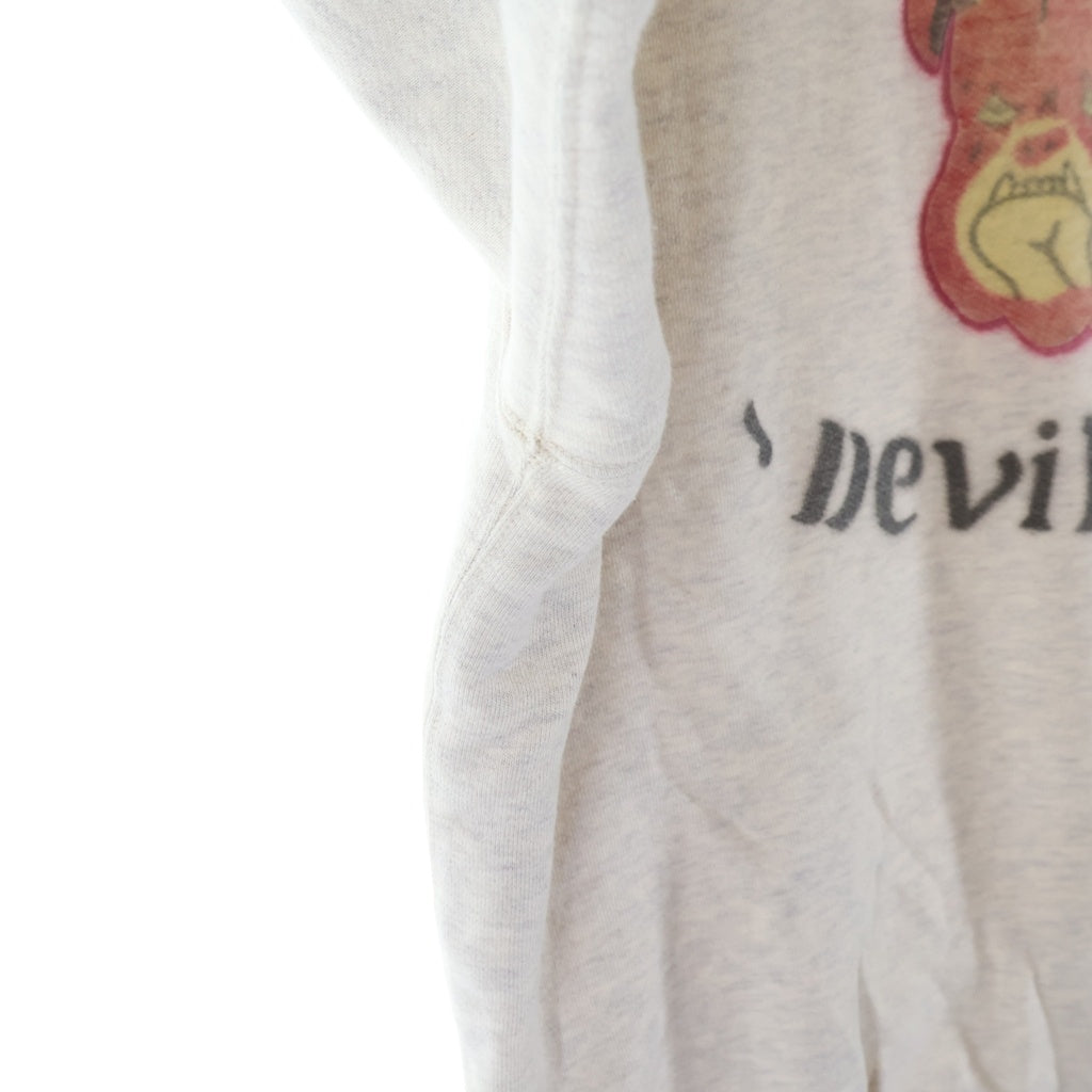 FREE WHEELERS POWER WEAR(フリーホイーラーズ) USMC VMF-111 Devil Dogs SET-IN Sleeve Sweat Shirt デビルドッグ セットイン 両V スウェットシャツ グレー