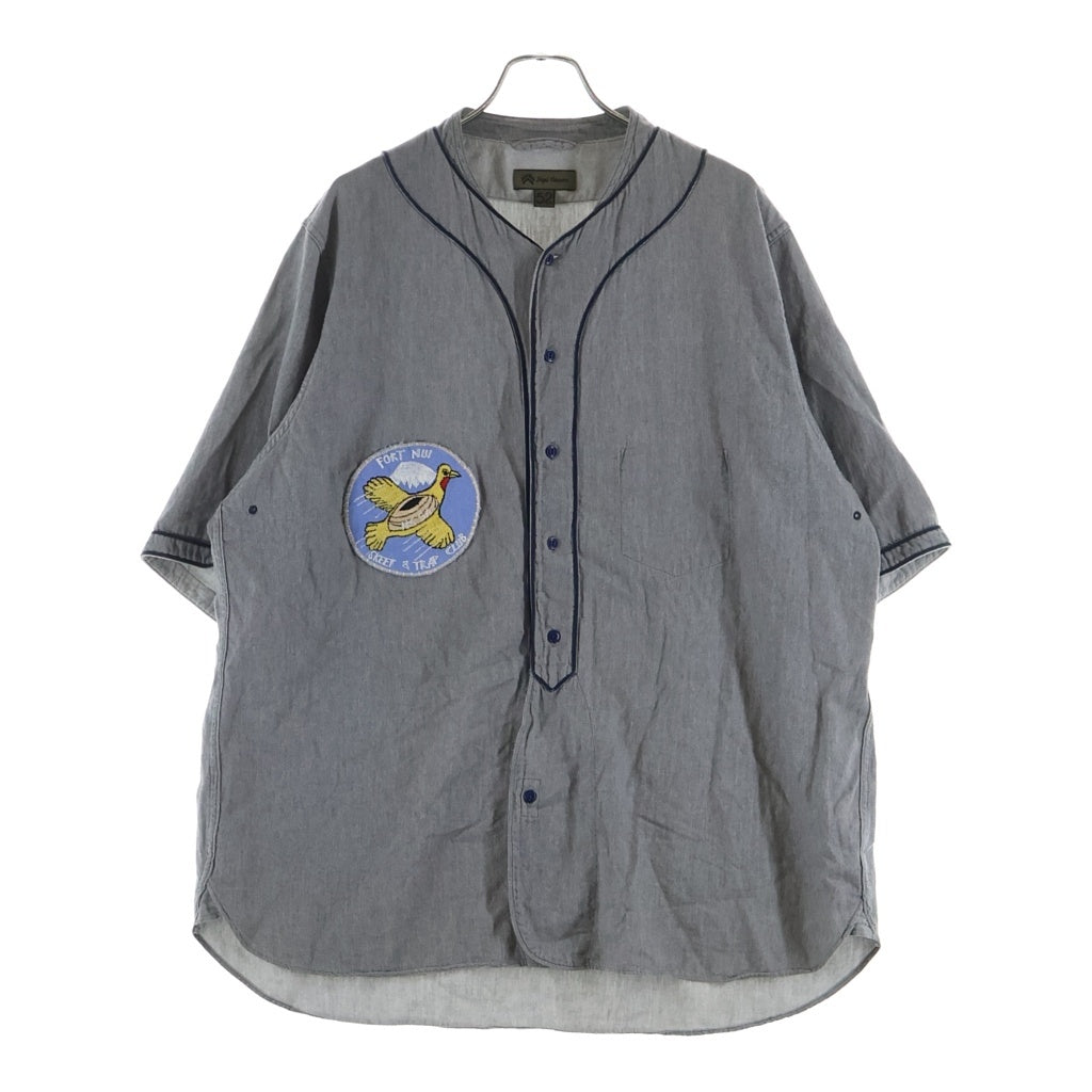 NIGEL CABOURN(ナイジェルケーボン) BASEBALL SHIRT TYPE2 ベースボール 半袖シャツ グレー 8046-00-11001