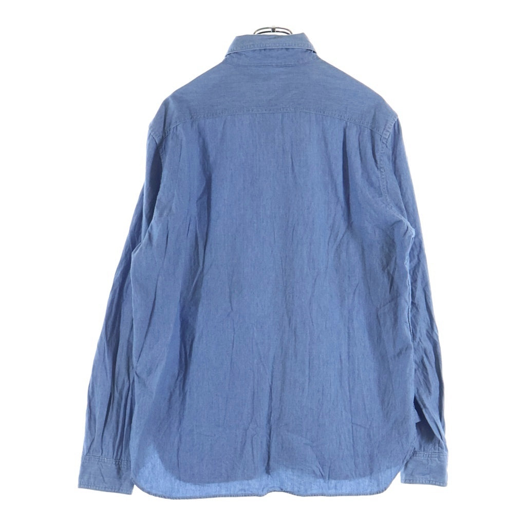NIGEL CABOURN(ナイジェルケーボン) USN CHAMBRAY SHIRT シャンブレーシャツ 長袖シャツ ブルー