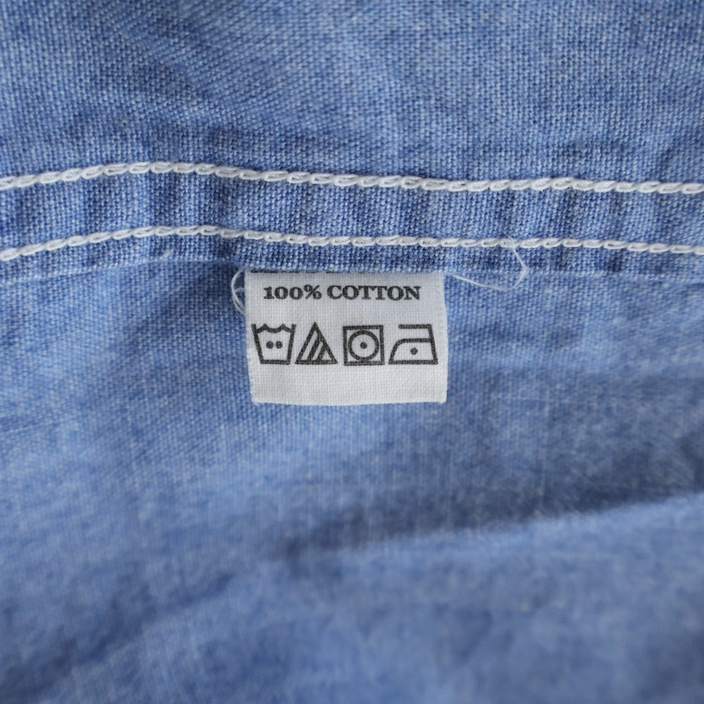 NIGEL CABOURN(ナイジェルケーボン) USN CHAMBRAY SHIRT シャンブレーシャツ 長袖シャツ ブルー