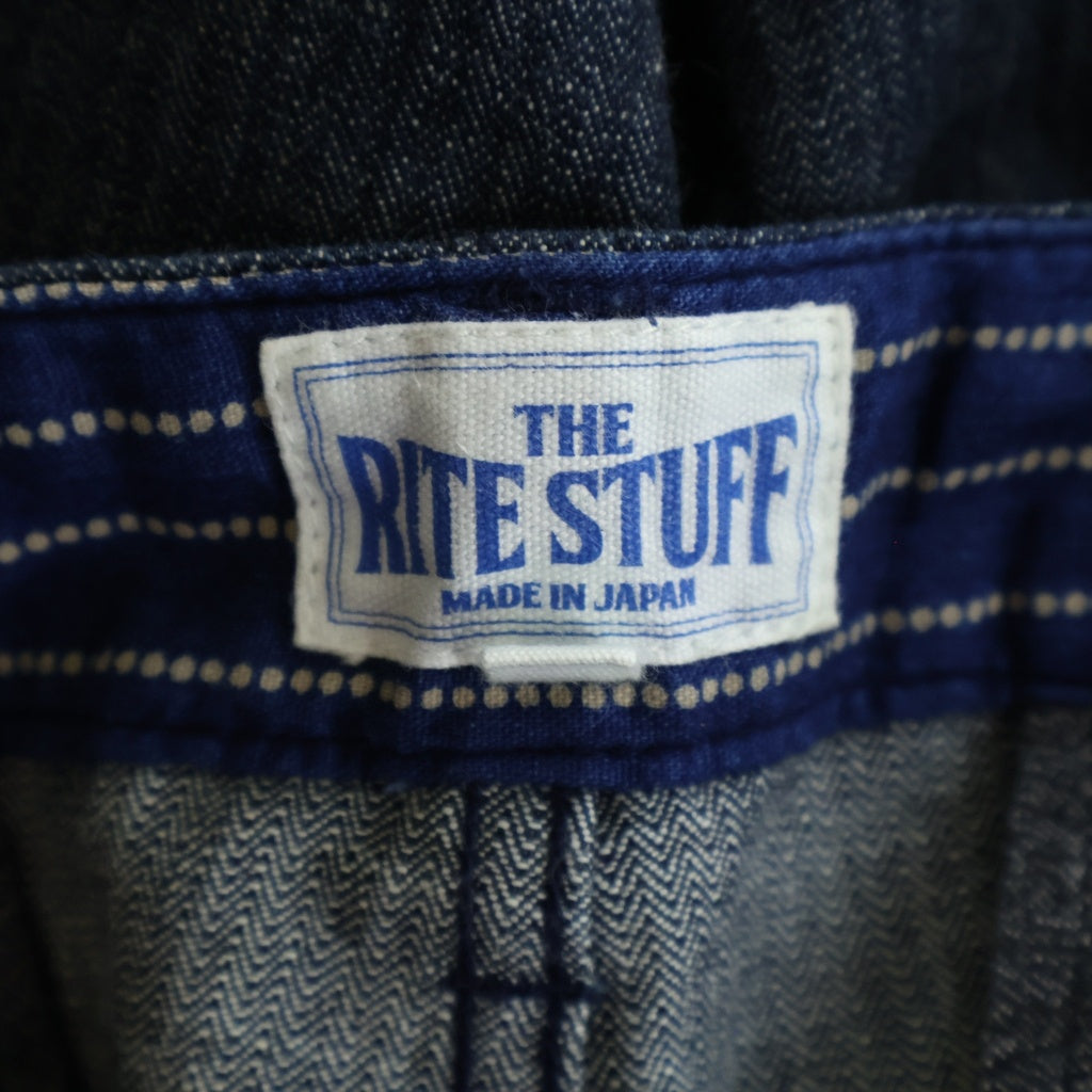 NO BRAND(ノーブランド) 【THE RITE STUFF】 WORK PANTS 10oz DEENIM HERRINGBONE TWILL ワークパンツ 10オンス デニムパンツ ヘリンボーン ツイル インディゴ