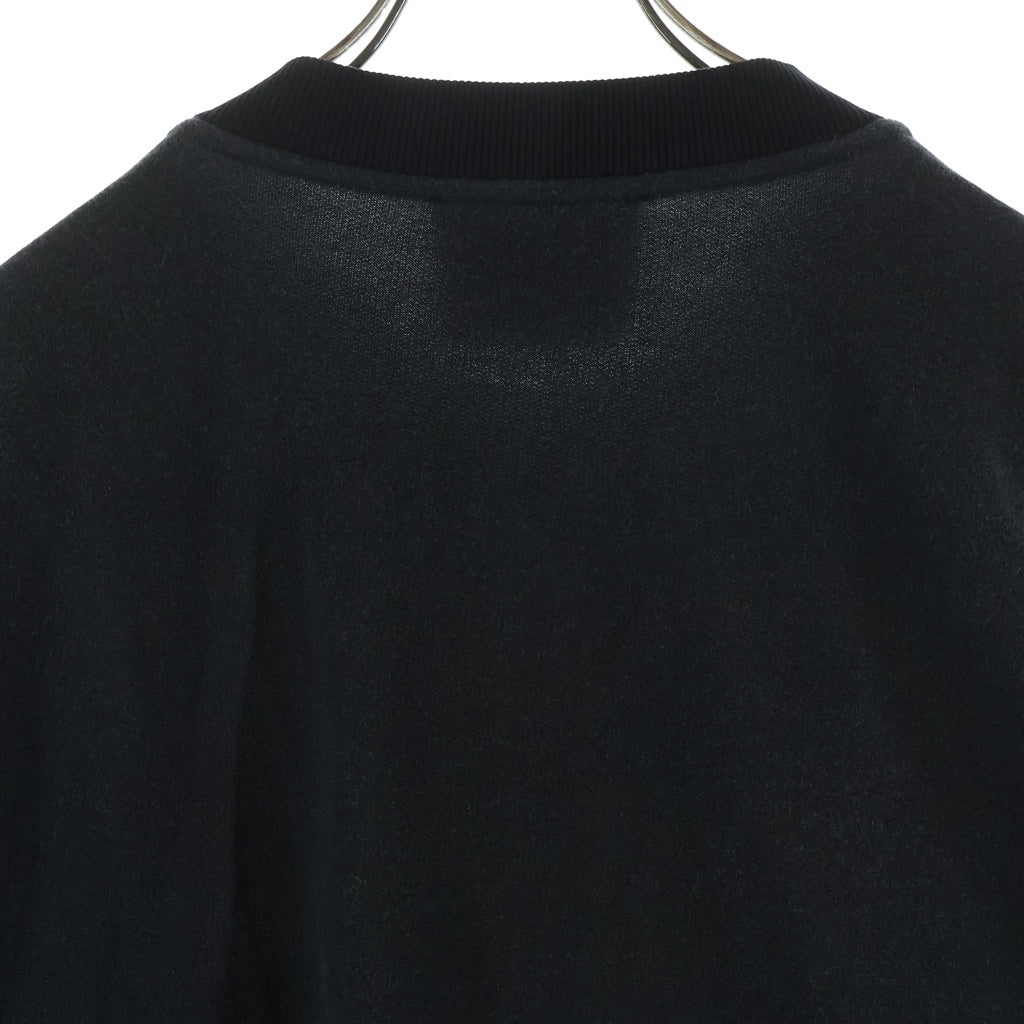 VERSACE JEANS COUTURE(ヴェルサーチジーンズクチュール) Barok Desenli Sweatshirt バロック柄 クルーネックスウェット トレーナー ブラック/マルチカラー 72GAI3RS
