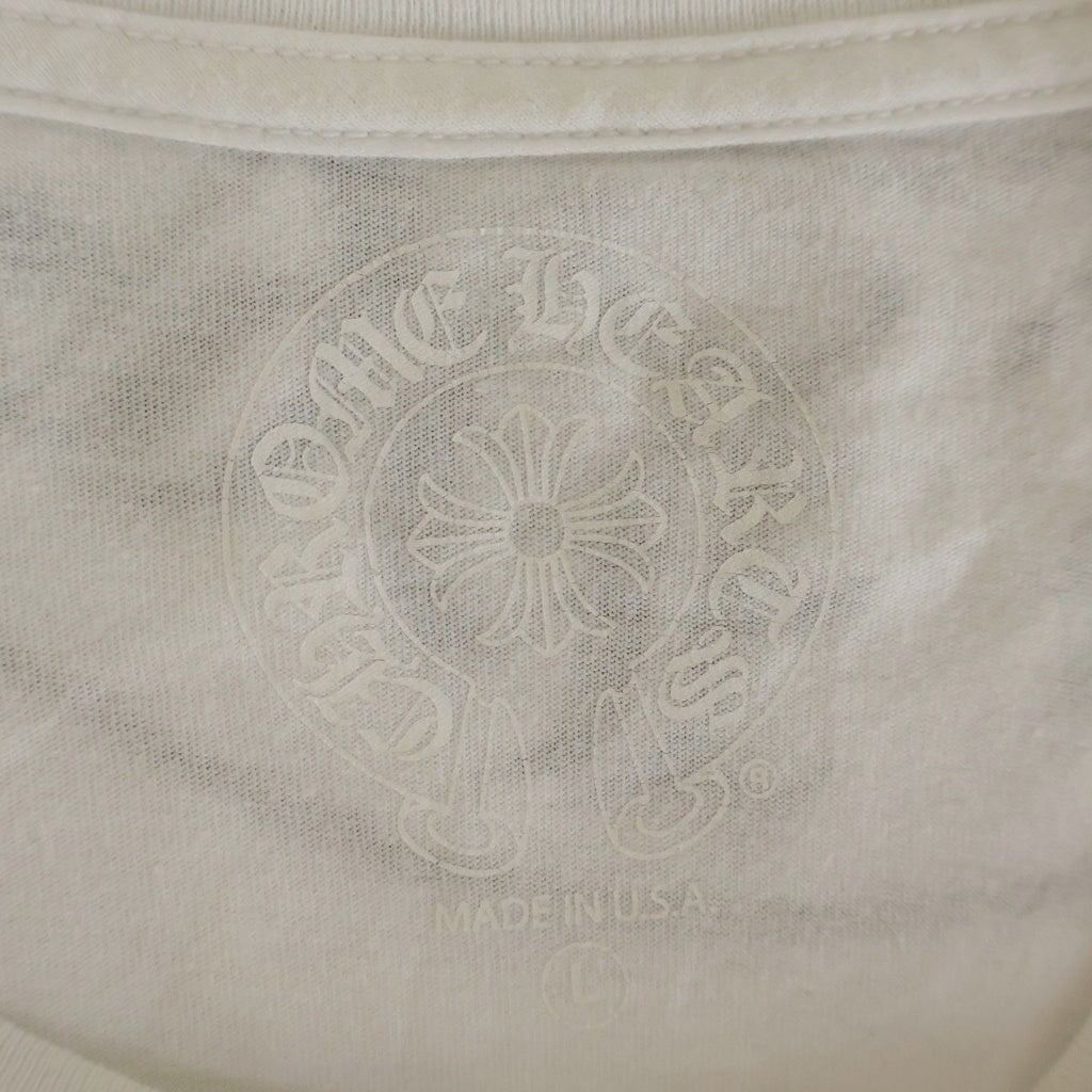 CHROME HEARTS(クロムハーツ) Multi Color Horseshoe L/S T-shirt マルチカラー ホースシュー クルーネック長袖Tシャツカットソー ホワイト