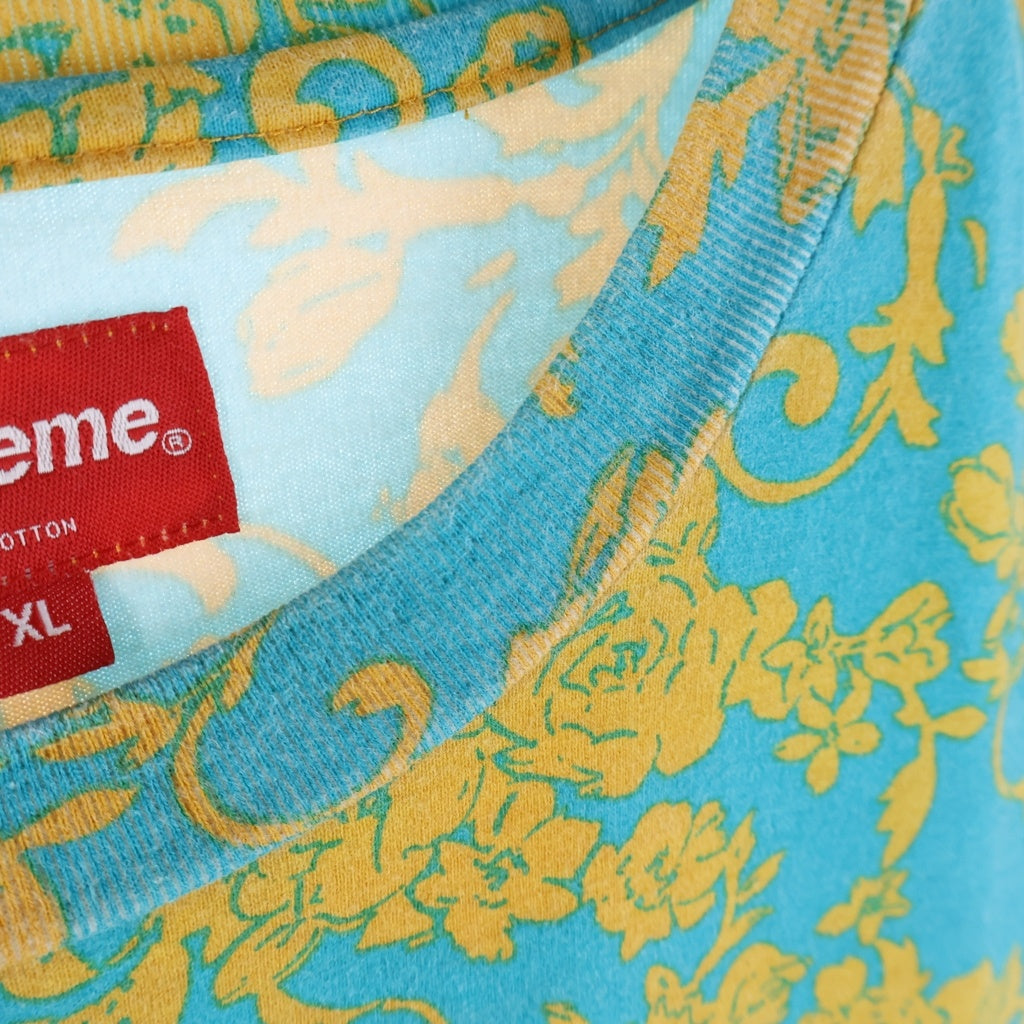 SUPREME(シュプリーム) 20SS Small Box Logo Tee Floral スモールボックスロゴ 花柄 イエロー/ブルー