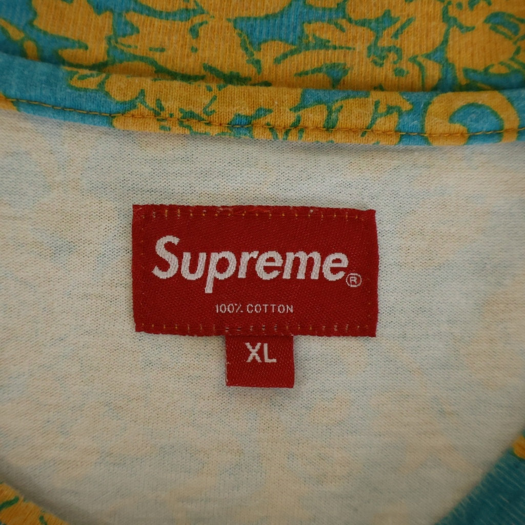SUPREME(シュプリーム) 20SS Small Box Logo Tee Floral スモールボックスロゴ 花柄 イエロー/ブルー