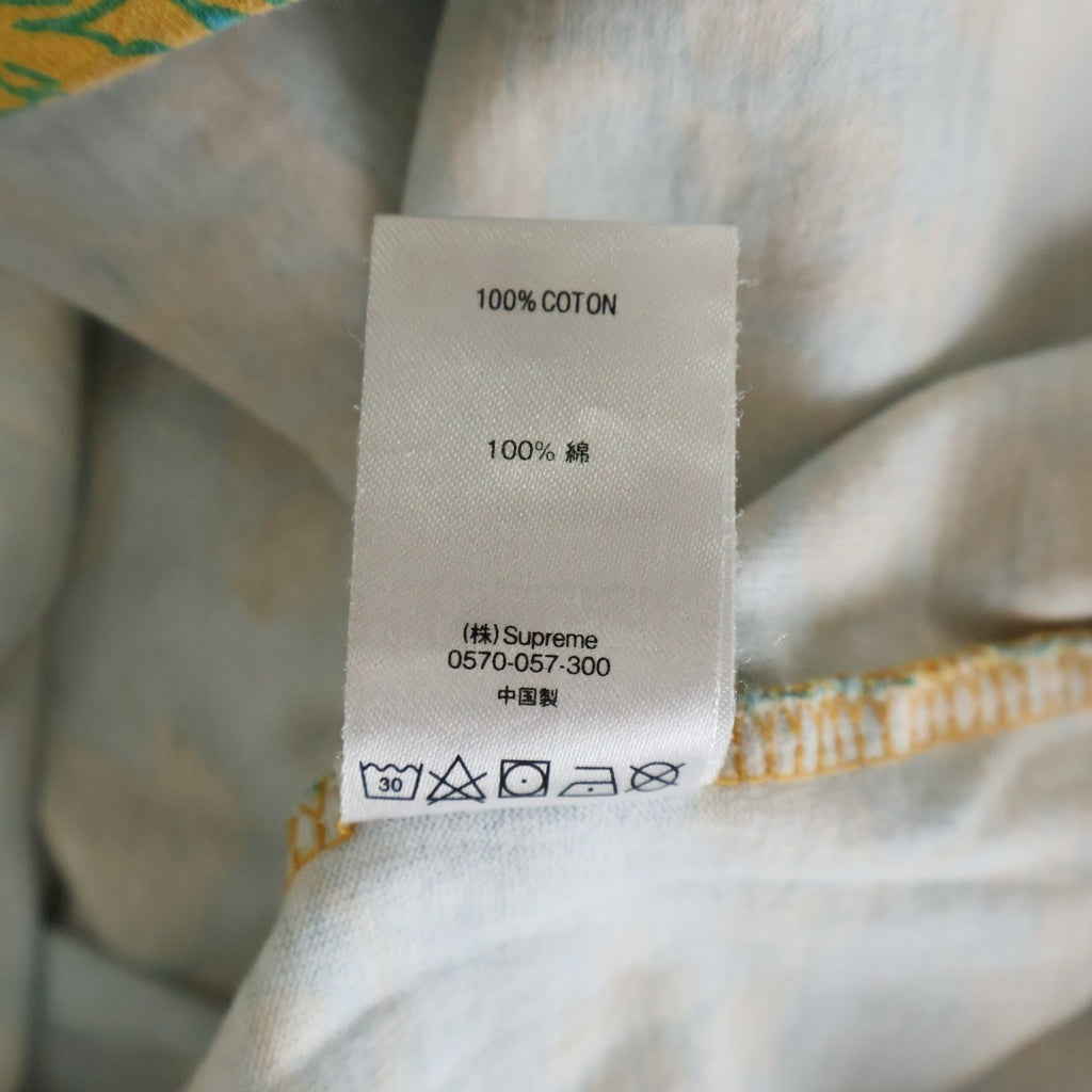 SUPREME(シュプリーム) 20SS Small Box Logo Tee Floral スモールボックスロゴ 花柄 イエロー/ブルー