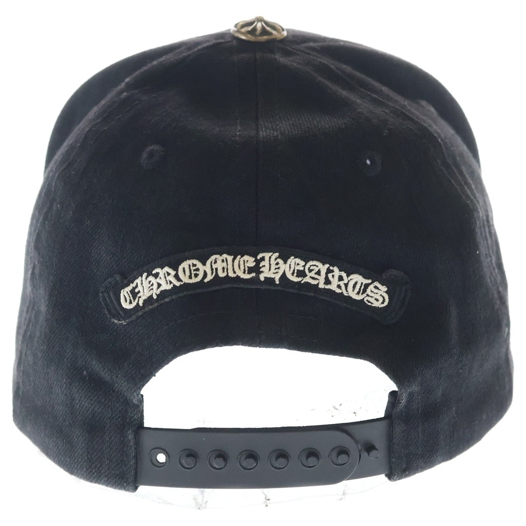 CHROME HEARTS(クロムハーツ) TRUCKER CAP デニムトラッカー ホースシュー刺繍 デニムキャップ 帽子 ブラック
