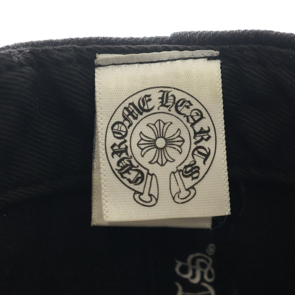 CHROME HEARTS(クロムハーツ) TRUCKER CAP デニムトラッカー ホースシュー刺繍 デニムキャップ 帽子 ブラック