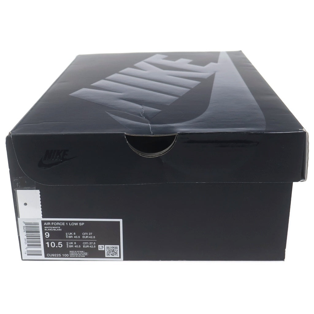 NIKE(ナイキ) ×SUPREME AIR FORCE 1 LOW CU9225-100 シュプリーム エアフォース 1 ローカットスニーカー ホワイト US9/27cm