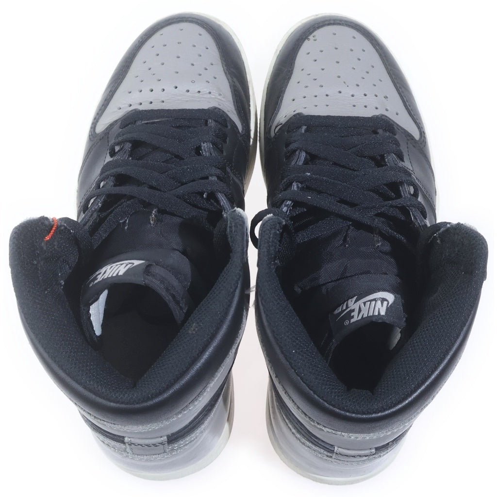 NIKE(ナイキ) AIR JORDAN 1 RETRO HIGH OG SHADOW エアジョーダン1 シャドー ハイカットスニーカー ブラック/グレー US8/26cm 555088-013
