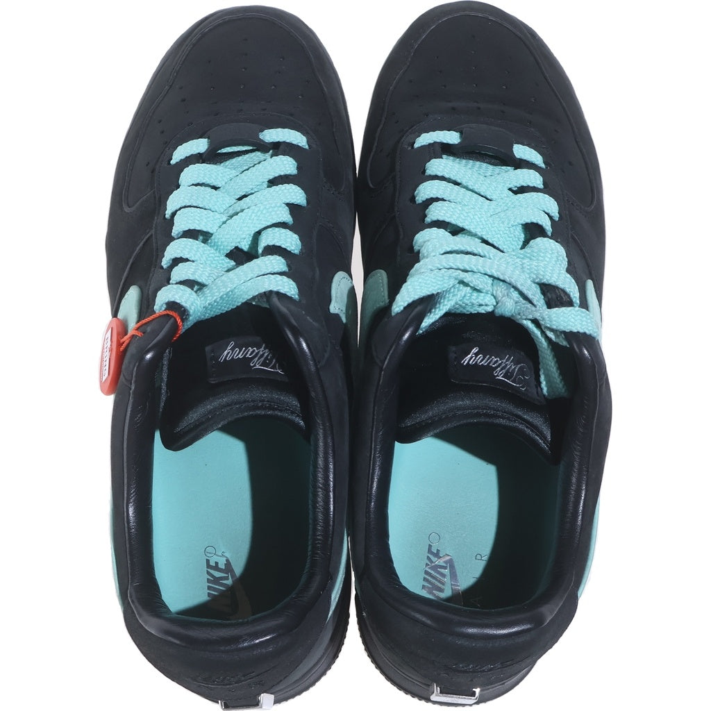 NIKE(ナイキ) ×TIFFANY&CO AIR FORCE 1 LOW 1837 BLACK ティファニー エアフォース1 ローカットスニーカー ブラック US10/28cm DZ1382-001