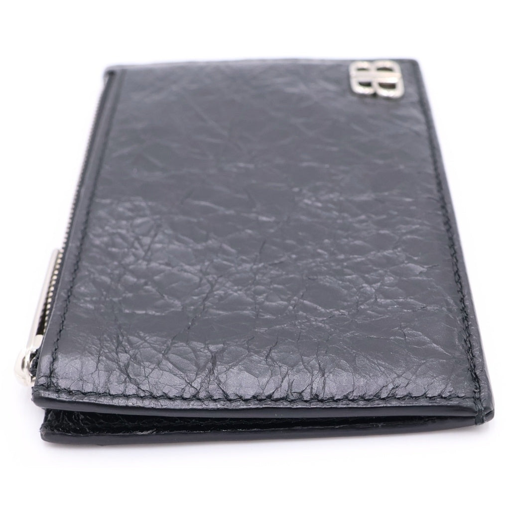 BALENCIAGA(バレンシアガ) BB LOGO COIN CARD CASE BBロゴ コイン カードケース ブラック 766575