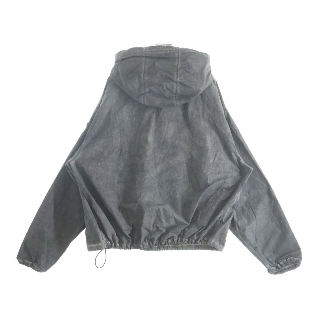 DIESEL(ディーゼル) 25SS J-Noode-A Packable hooded anorak jacket ナイロン ハーフジップ アノラックジャケット グレー A16207