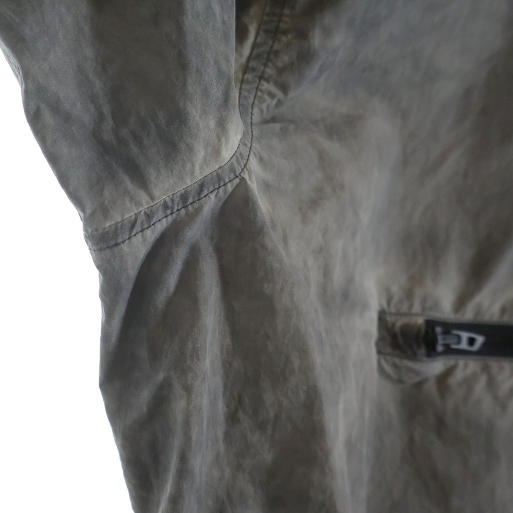 DIESEL(ディーゼル) 25SS J-Noode-A Packable hooded anorak jacket ナイロン ハーフジップ アノラックジャケット グレー A16207