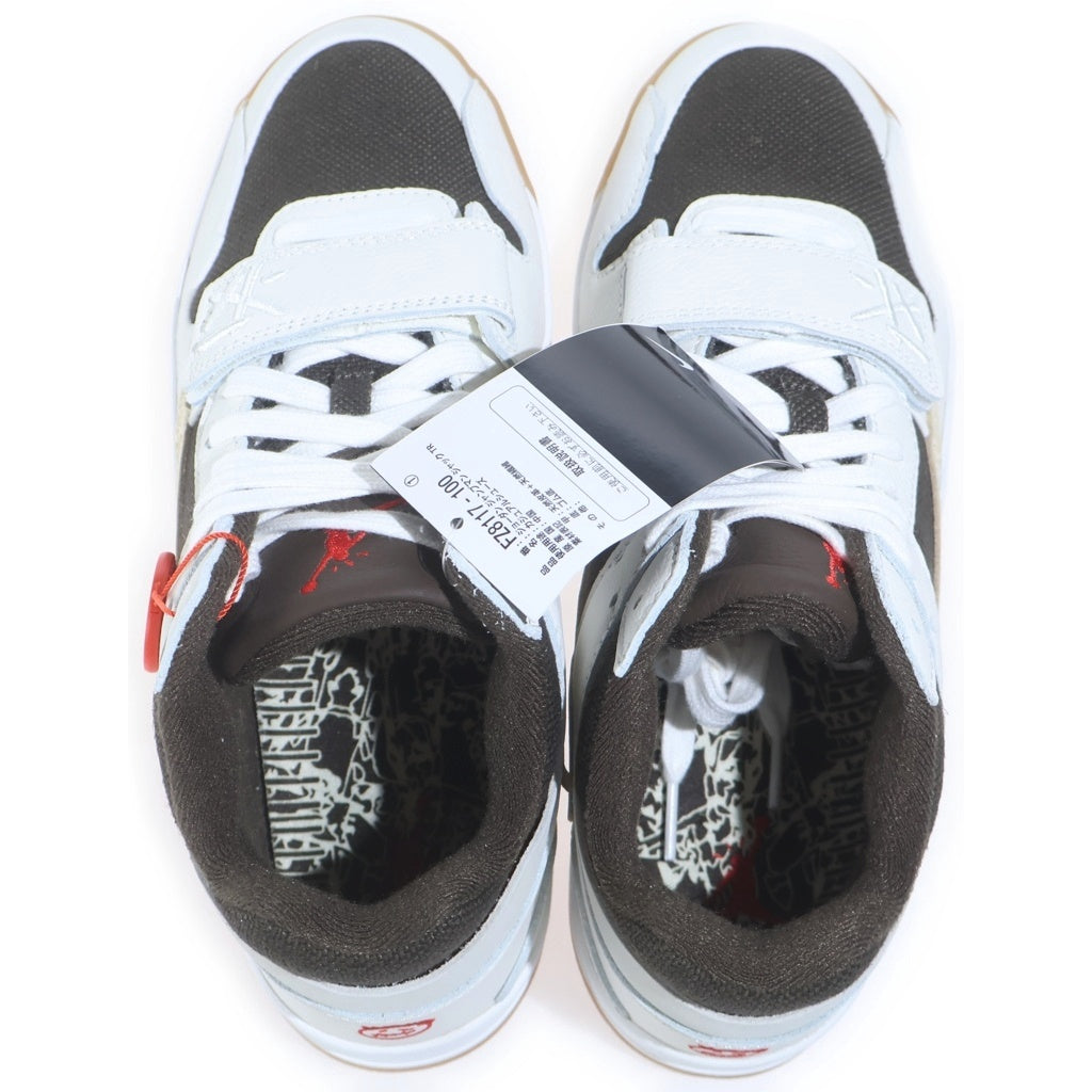 NIKE(ナイキ) ×TRAVIS SCOTT JORDAN JUMPMAN JACK トラヴィススコット ジョーダン ジャンプマン ローカットスニーカー ホワイト/ブラウン US9/27.0cm FZ8117‐100