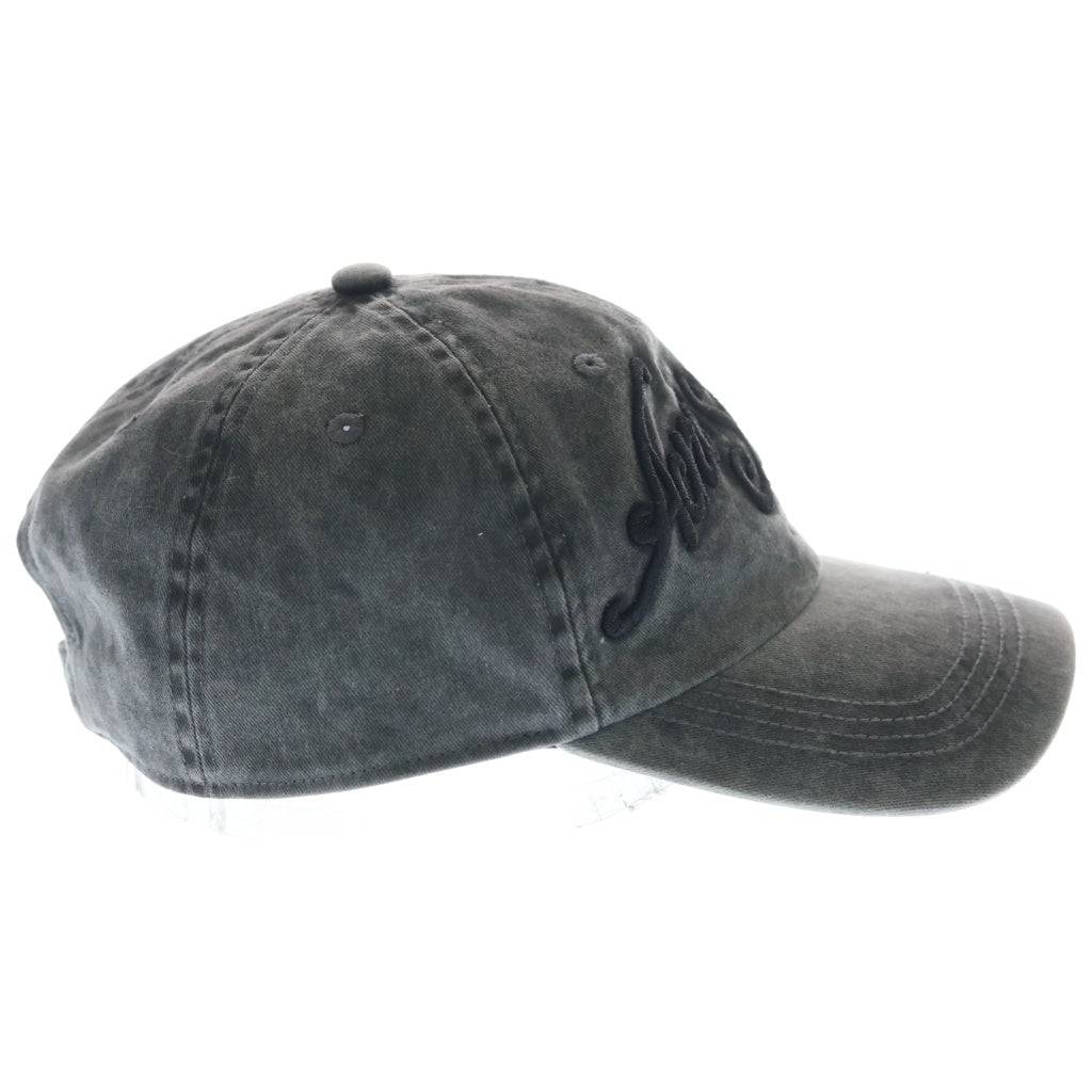 Acne Studios(アクネ ストゥディオズ) ロゴ刺繍 ベースボールキャップ 帽子 ブラック FN-UX-HATS000314