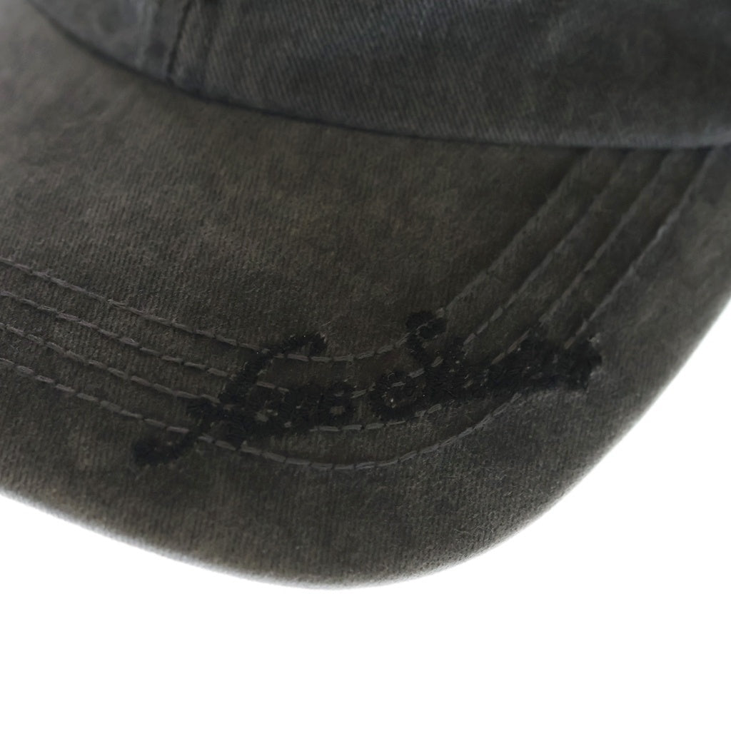 Acne Studios(アクネ ストゥディオズ) ロゴ刺繍 ベースボールキャップ 帽子 ブラック FN-UX-HATS000314