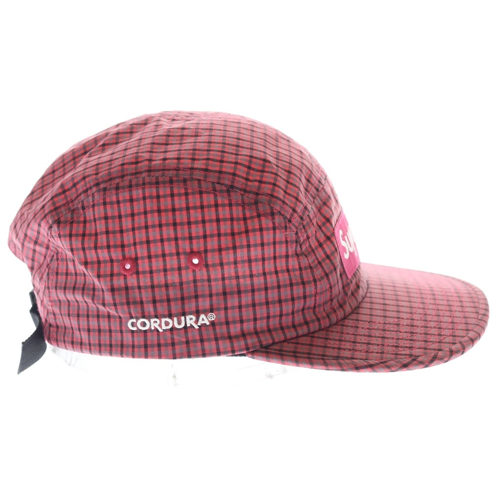 SUPREME(シュプリーム) 21SS Cordura Plaid Camp Cap コーデュラ キャンプキャップ 帽子 レッド H21SS25