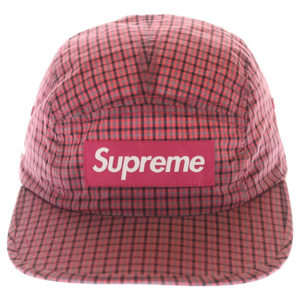 SUPREME(シュプリーム) 21SS Cordura Plaid Camp Cap コーデュラ キャンプキャップ 帽子 レッド H21SS25