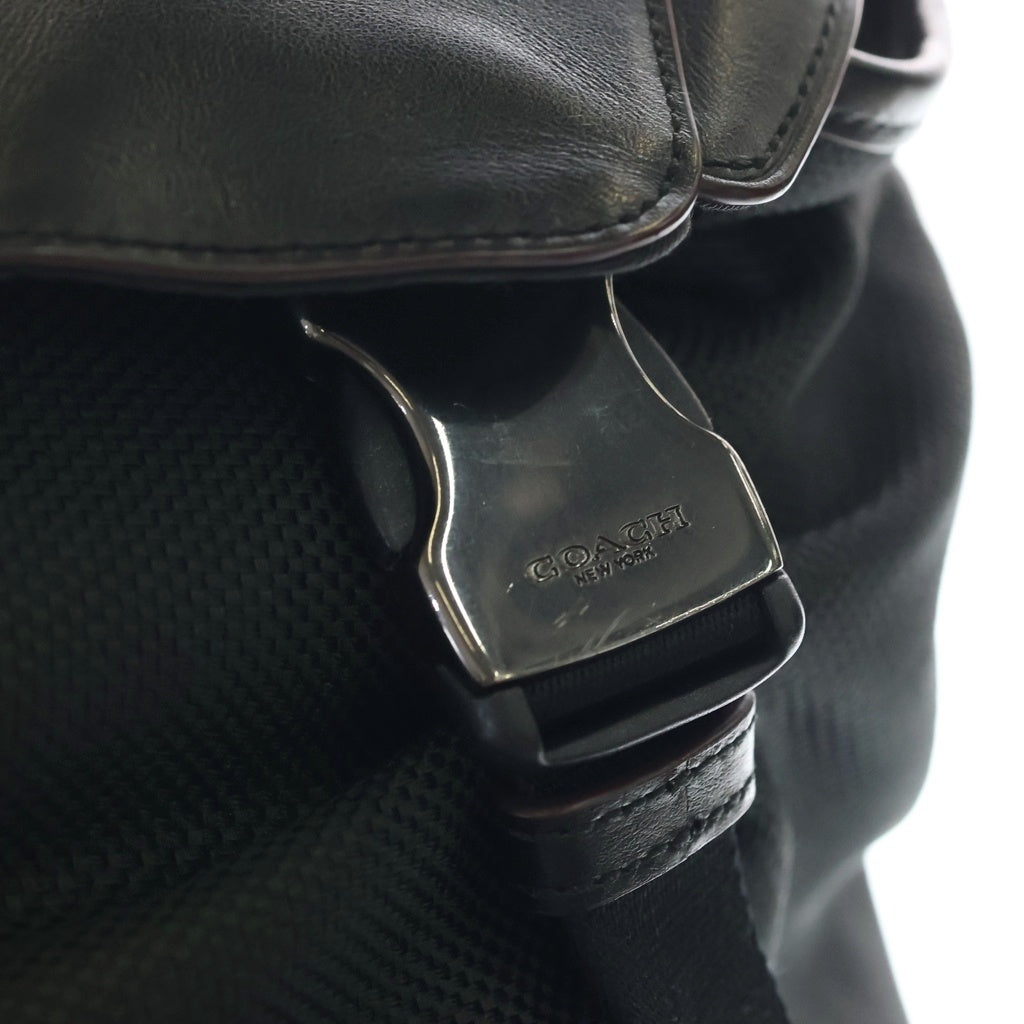 COACH(コーチ) Terrain Roll Top Backpack テレイン ロールトップ バックパック リュック ブラック F50503