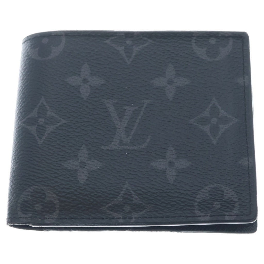 LOUIS VUITTON(ルイヴィトン) モノグラムエクリプス ポルトフォイユミュルティプル 二つ折り財布 コンパクトウォレット ブラック M61695 レディース