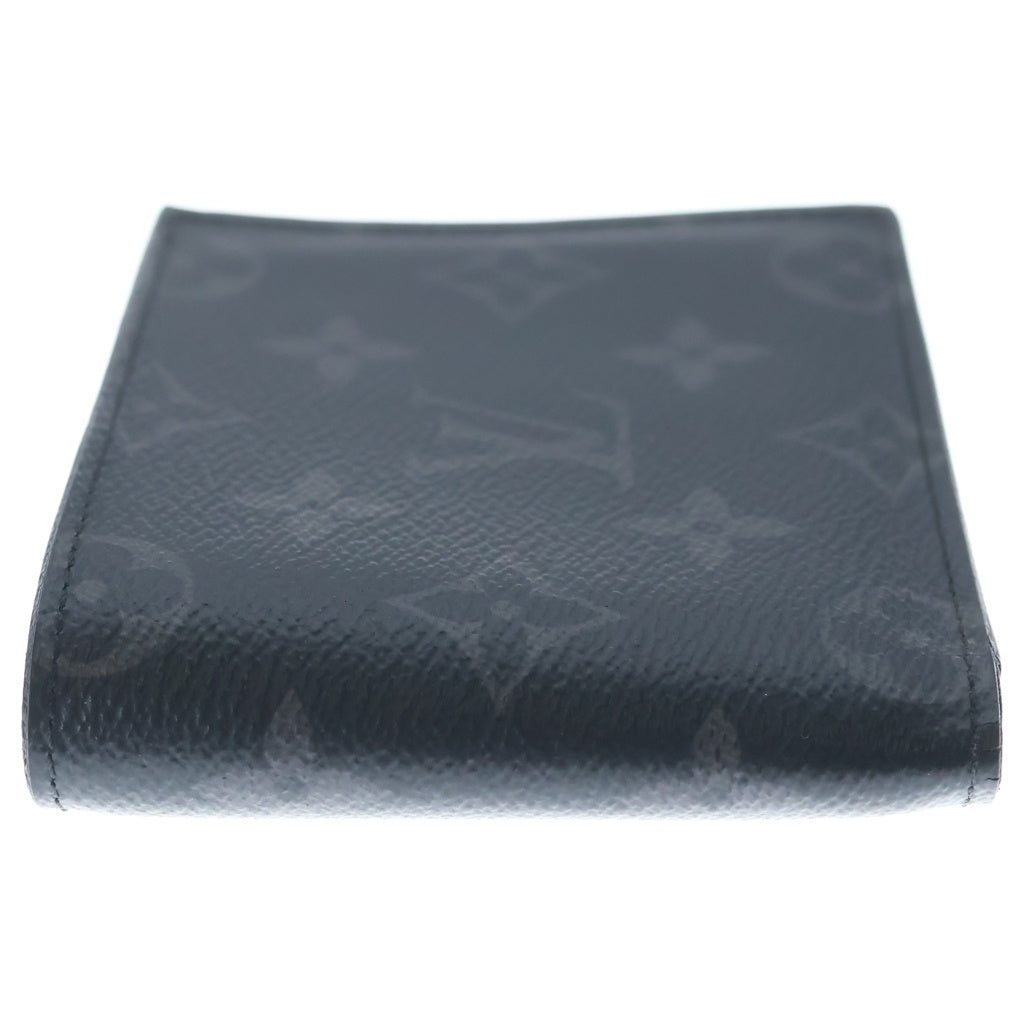LOUIS VUITTON(ルイヴィトン) モノグラムエクリプス ポルトフォイユミュルティプル 二つ折り財布 コンパクトウォレット ブラック M61695 レディース