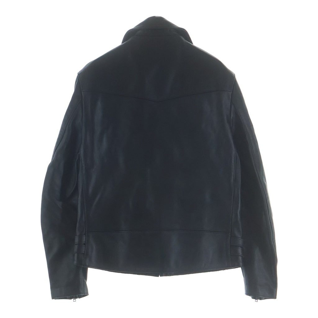666 LEATHER WEAR(トリプルシックスレザーウェア) LJM-1TF Double Riders Jacket ダブルライダースジャケット タイトフィット ステアハイド ブラック