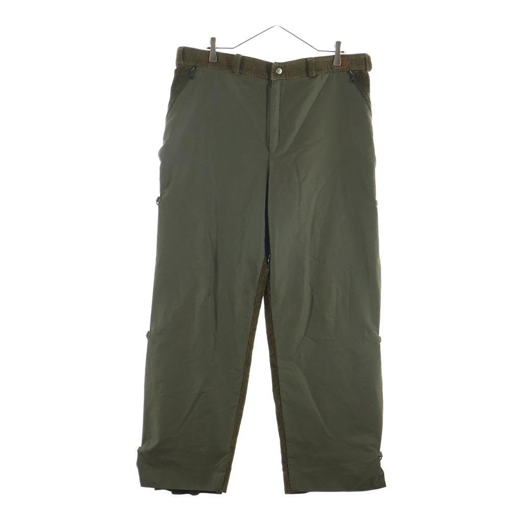 VALENTINO(ヴァレンティノ) Corduroy Pants コーデュロイパンツ 切替 ブラウン/カーキ