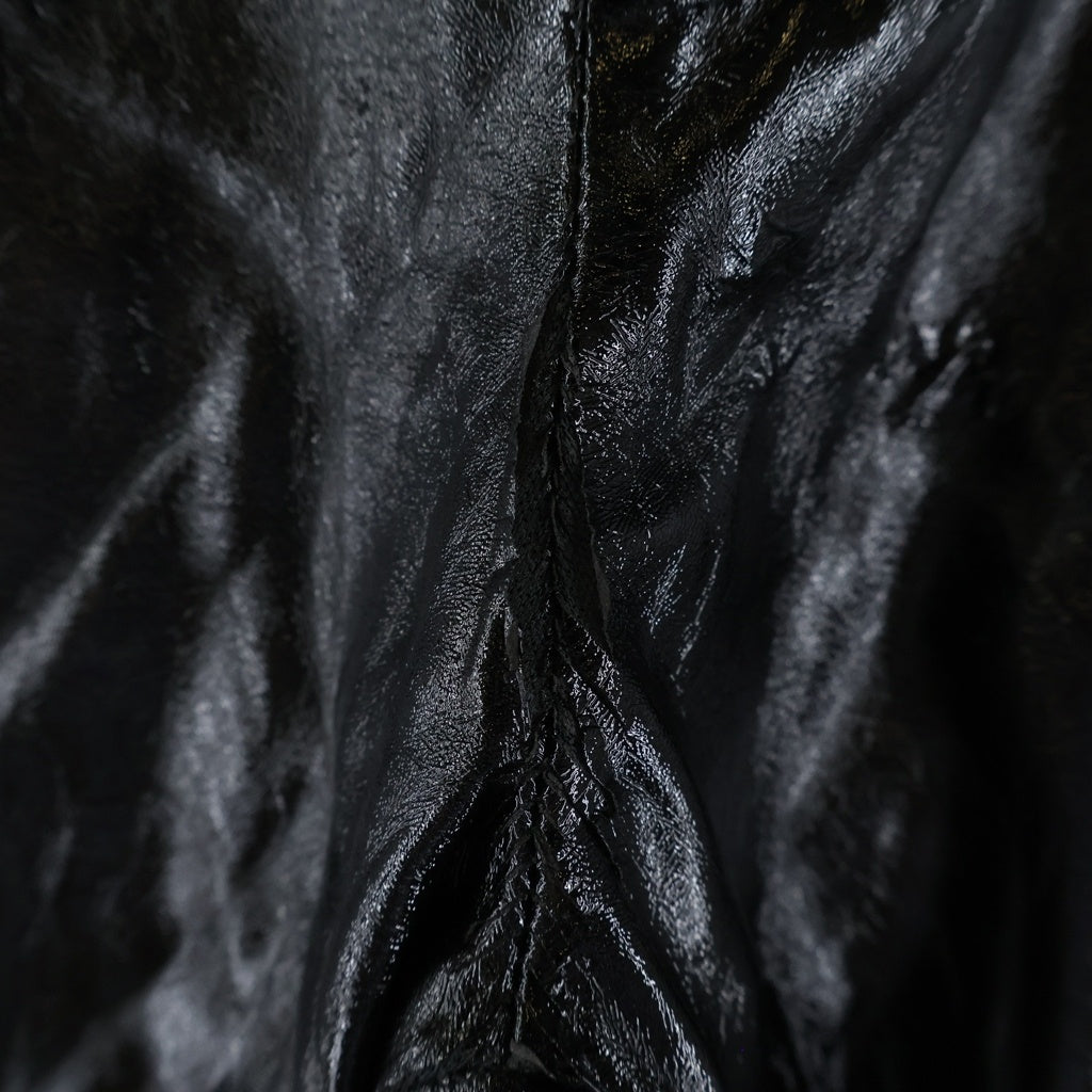 NO BRAND(ノーブランド) 【YOIKADAKADA】 Vinyl Pants ビニールパンツ エナメル ブラック