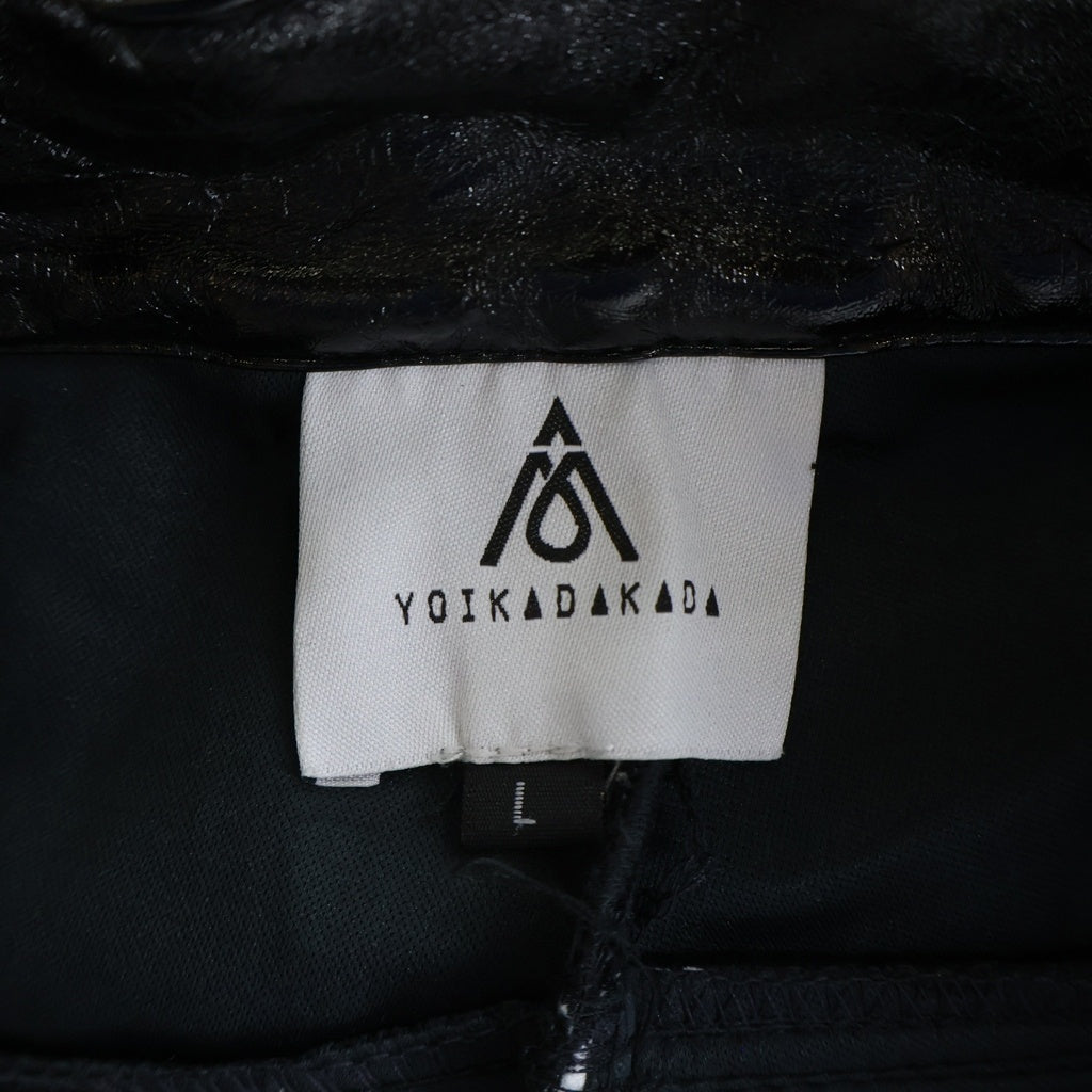 NO BRAND(ノーブランド) 【YOIKADAKADA】 Vinyl Pants ビニールパンツ エナメル ブラック