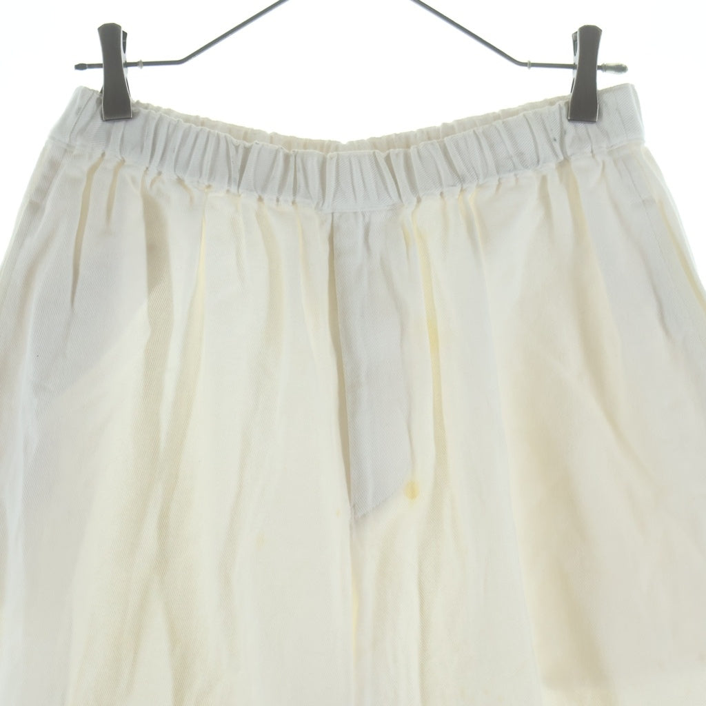 BLACK COMME des GARCONS(ブラックコムデギャルソン) 21SS Wide Pants ドローストリング ワイドバルーン イージーパンツ ホワイト 1G-P029