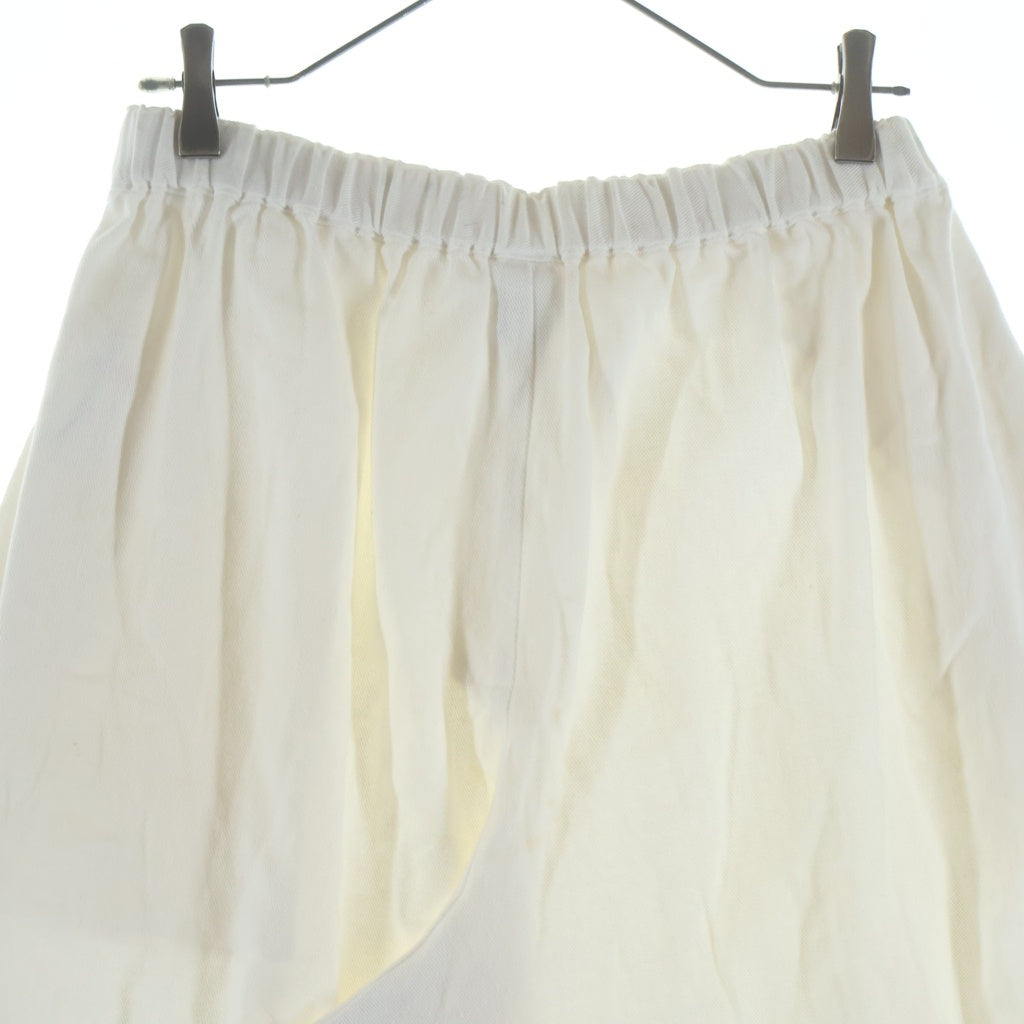 BLACK COMME des GARCONS(ブラックコムデギャルソン) 21SS Wide Pants ドローストリング ワイドバルーン イージーパンツ ホワイト 1G-P029