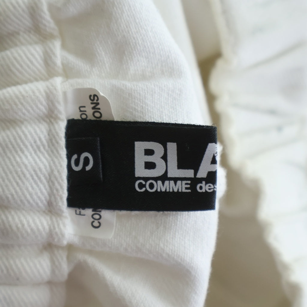 BLACK COMME des GARCONS(ブラックコムデギャルソン) 21SS Wide Pants ドローストリング ワイドバルーン イージーパンツ ホワイト 1G-P029