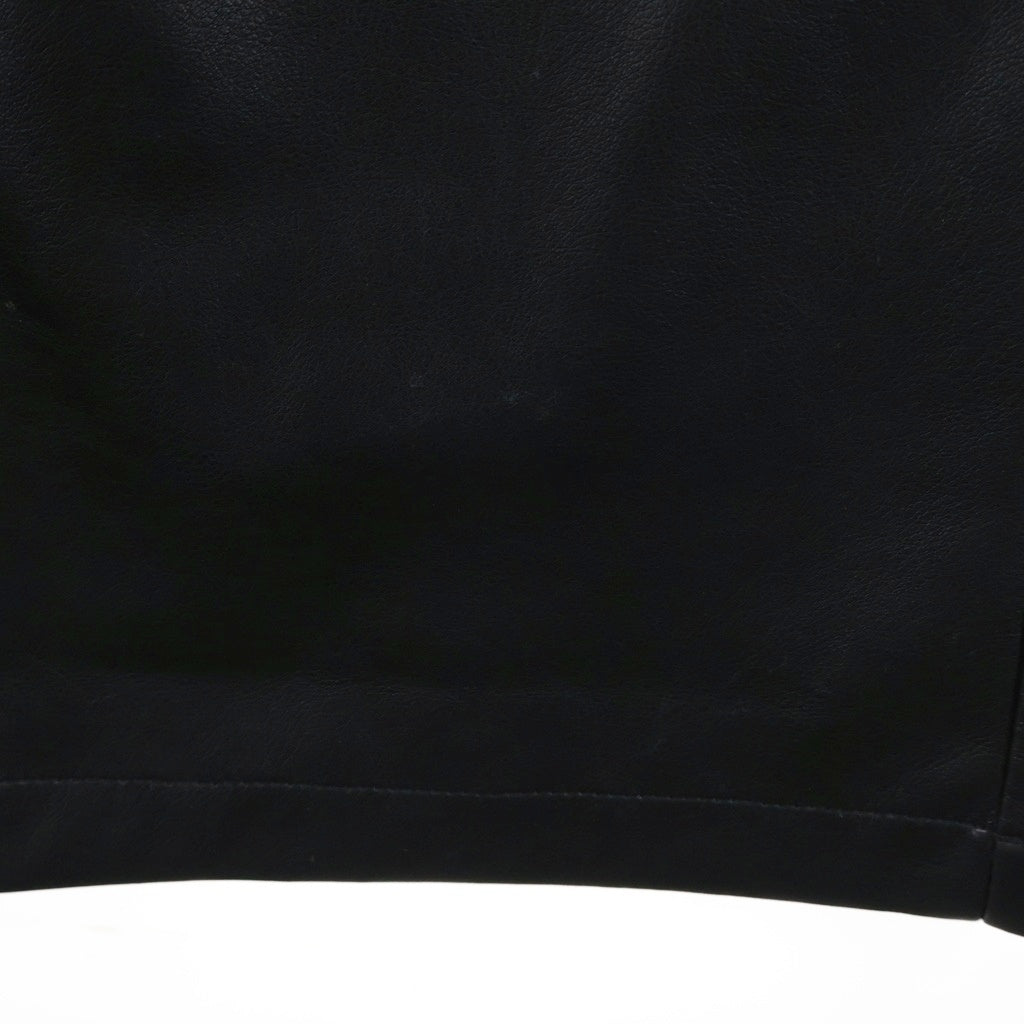 LAST NEST(ラスト ネスト) Faux Leather Cargo Pants V2 2WAY フェイクレザーパンツ ハーフパンツ ショーツ ブラック