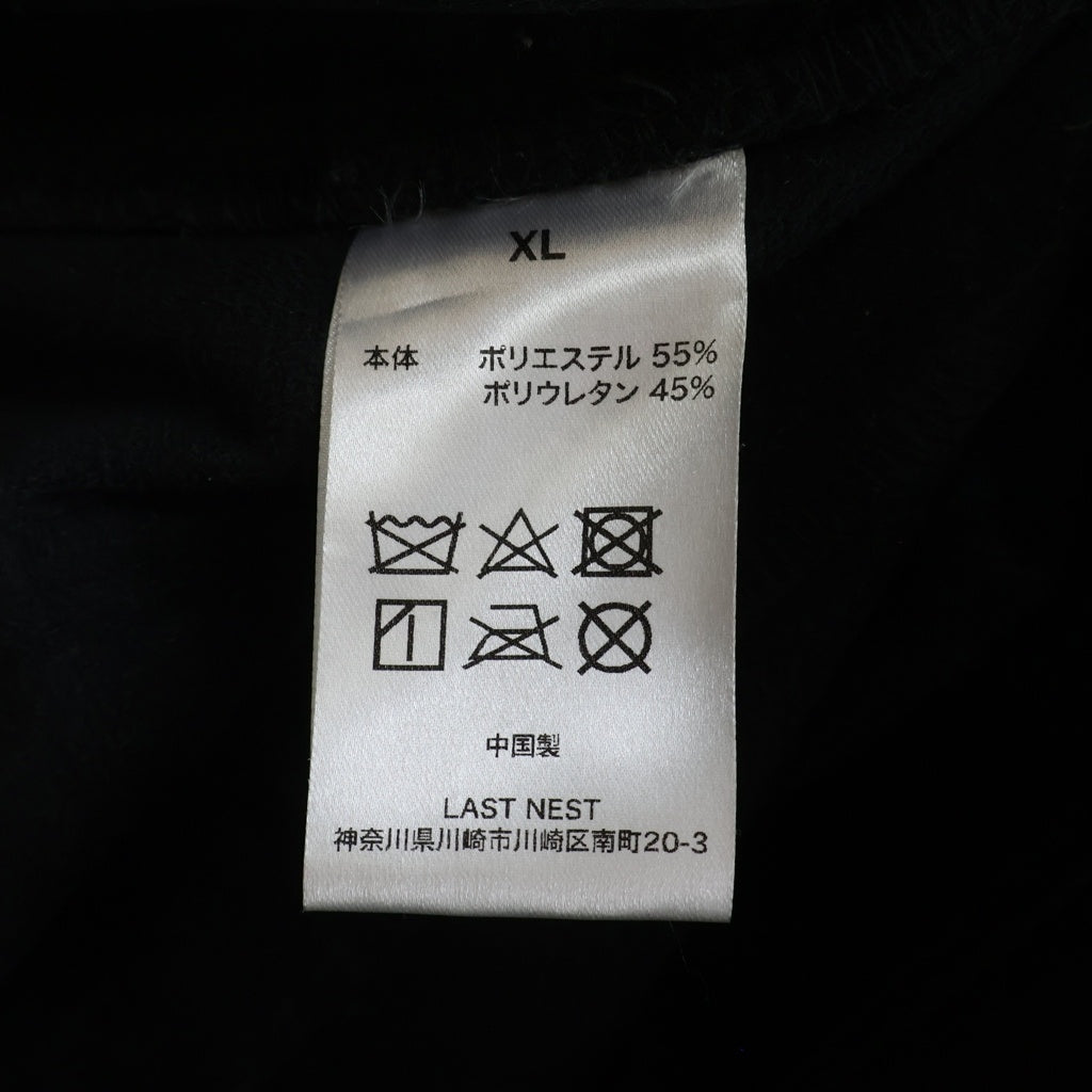 LAST NEST(ラスト ネスト) Faux Leather Cargo Pants V2 2WAY フェイクレザーパンツ ハーフパンツ ショーツ ブラック