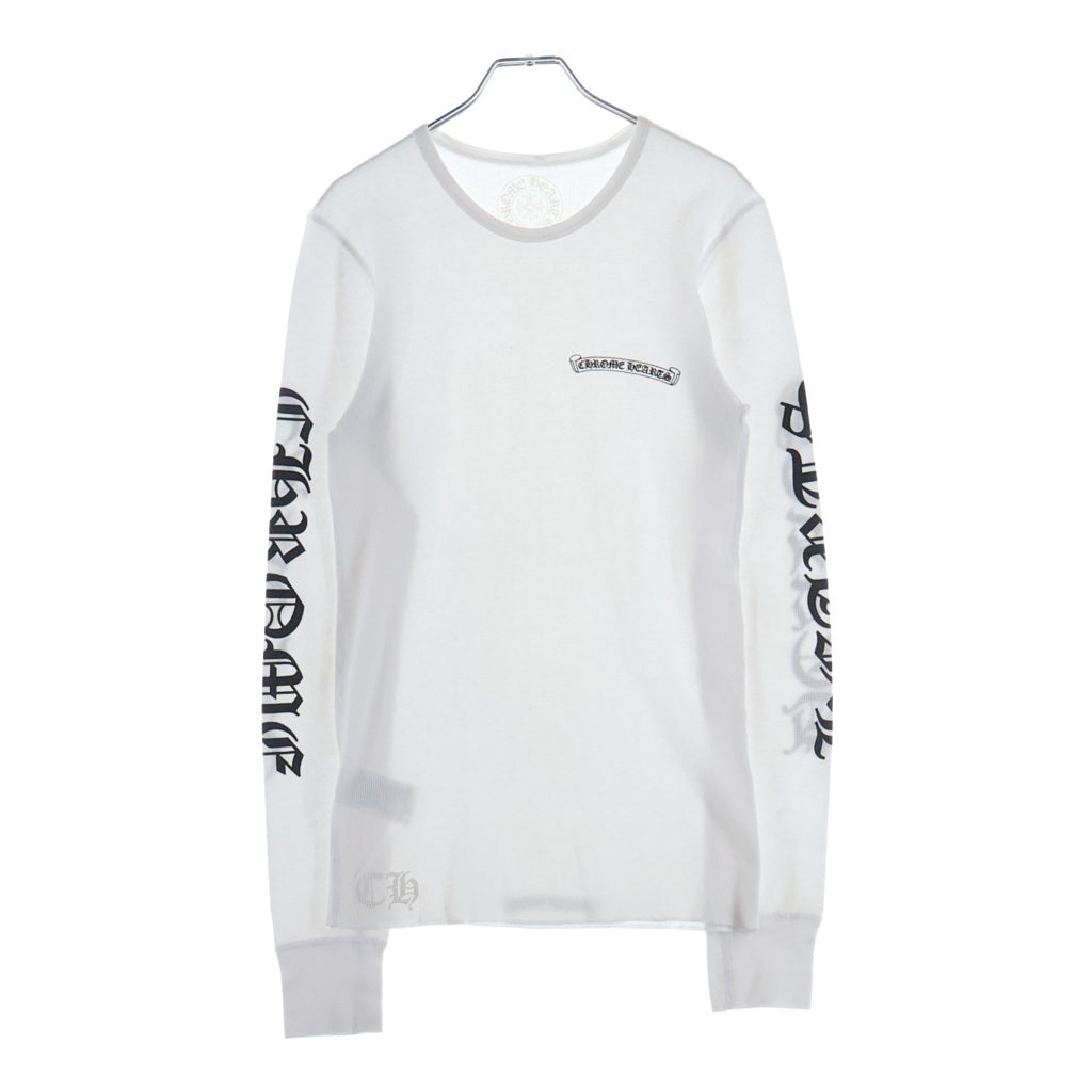 CHROME HEARTS(クロムハーツ) THERMAL L/S TEE アーム英字ロゴプリント