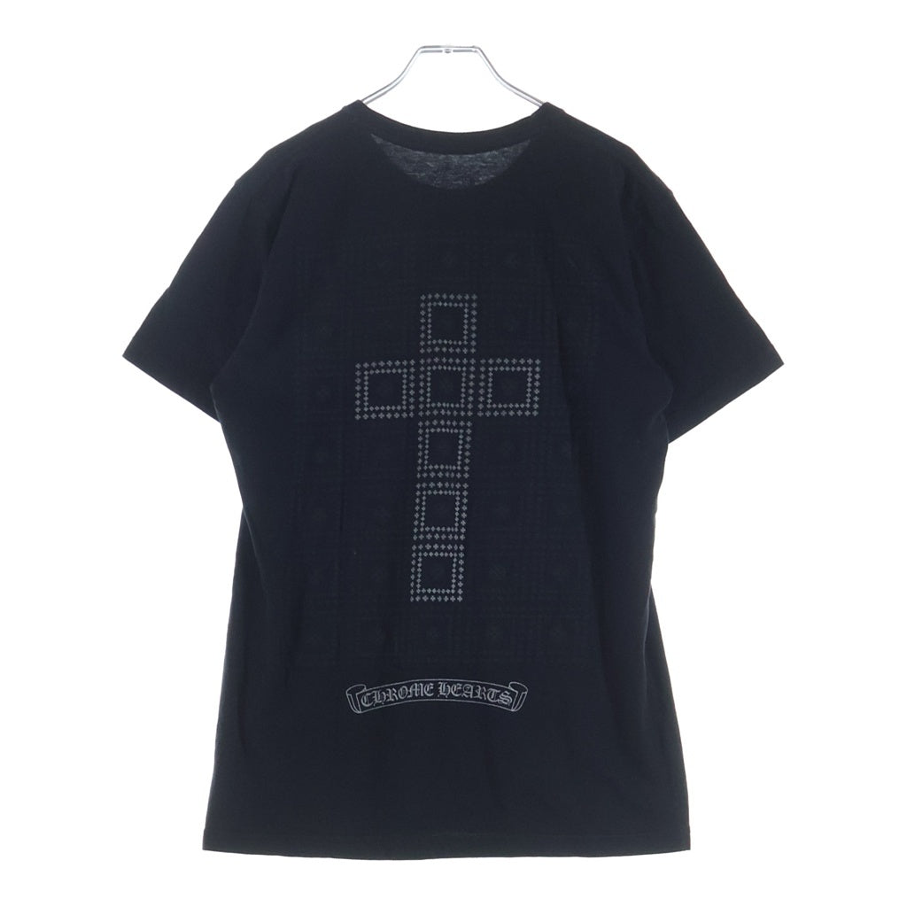CHROME HEARTS(クロムハーツ) CH S/S バックフレームドCHプラスプリント 半袖Tシャツカットソー ブラック