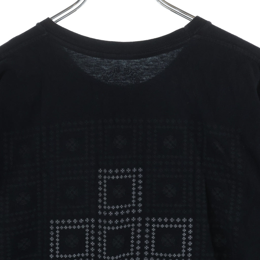 CHROME HEARTS(クロムハーツ) CH S/S バックフレームドCHプラスプリント 半袖Tシャツカットソー ブラック