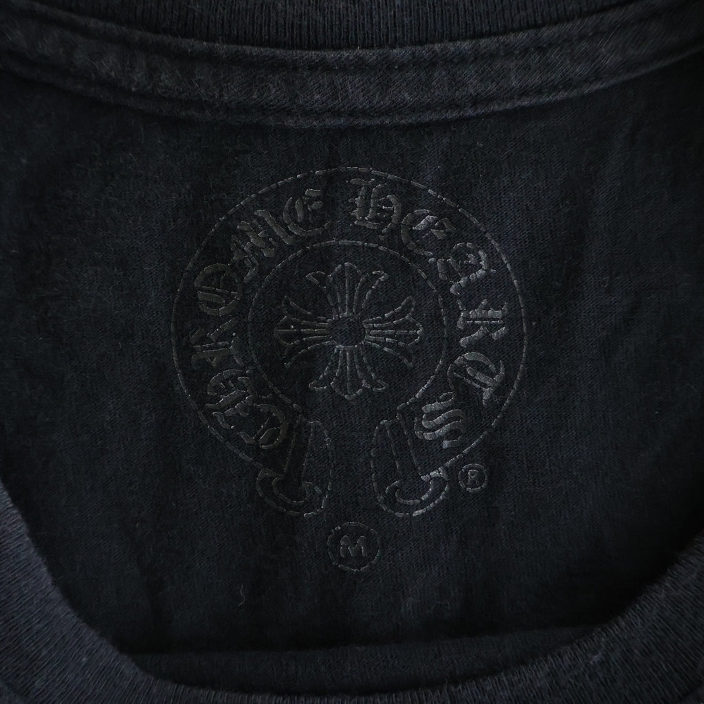 CHROME HEARTS(クロムハーツ) CH S/S バックフレームドCHプラスプリント 半袖Tシャツカットソー ブラック